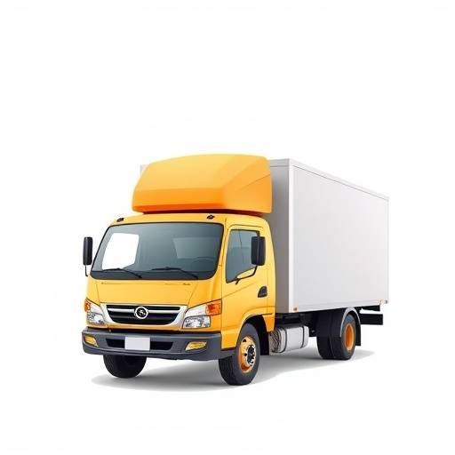 Icon of a truck delivering a package, representing logistical support services.